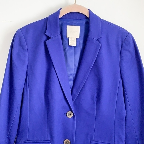 J.Crew Royal Blue Blazer 4 Cotton - Picture 2 of 12